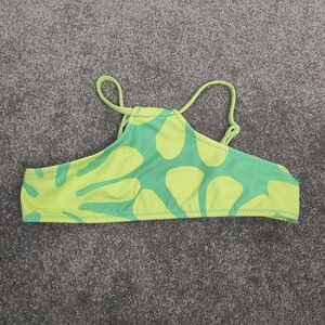 Zara Girl's Old Halter Bikini Top in Green Size 6 7 Years NEW Vacation Beach